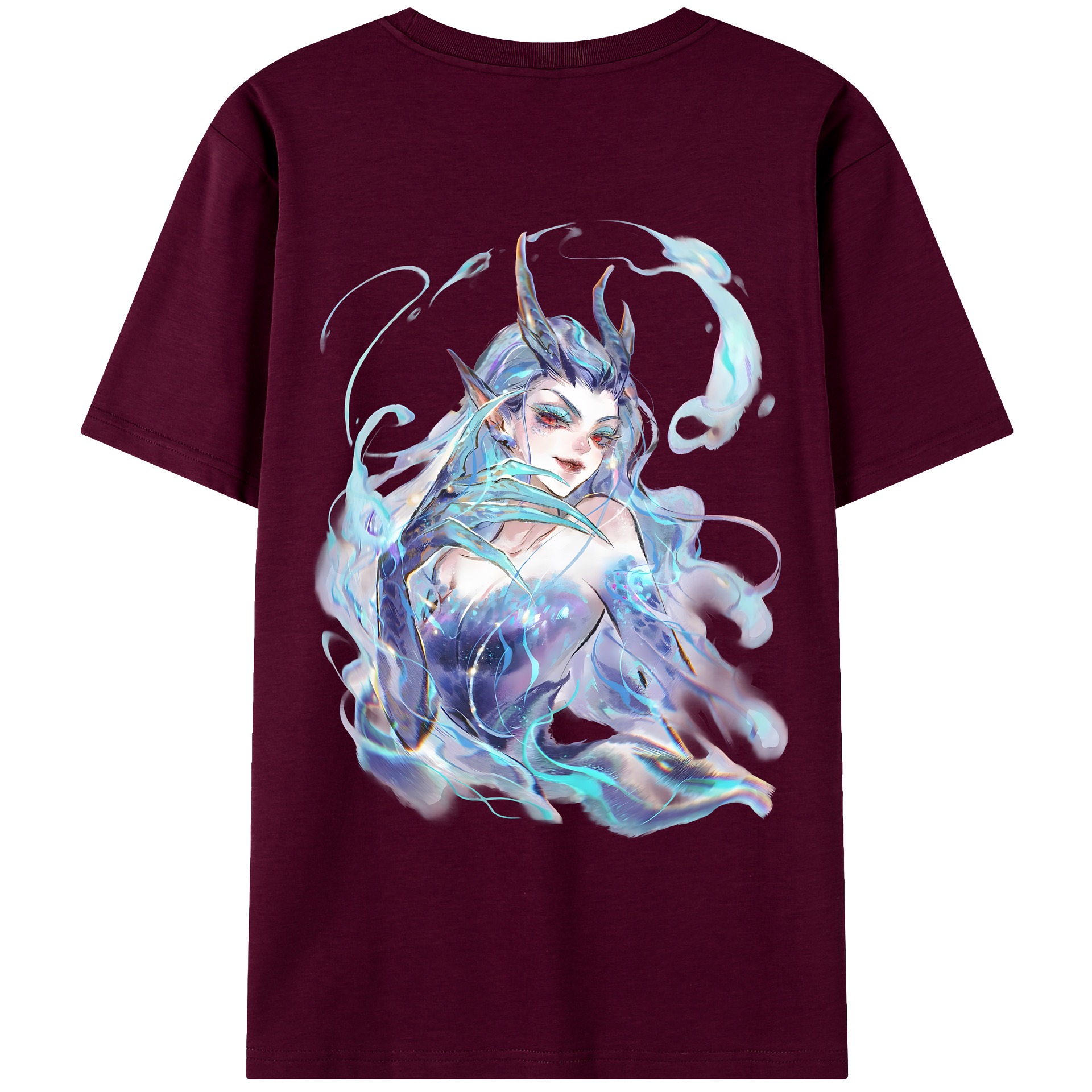 （画像用） Ne Zha 2 ナタ 魔童の大暴れ レディース半袖Tシャツ(バックプリント)